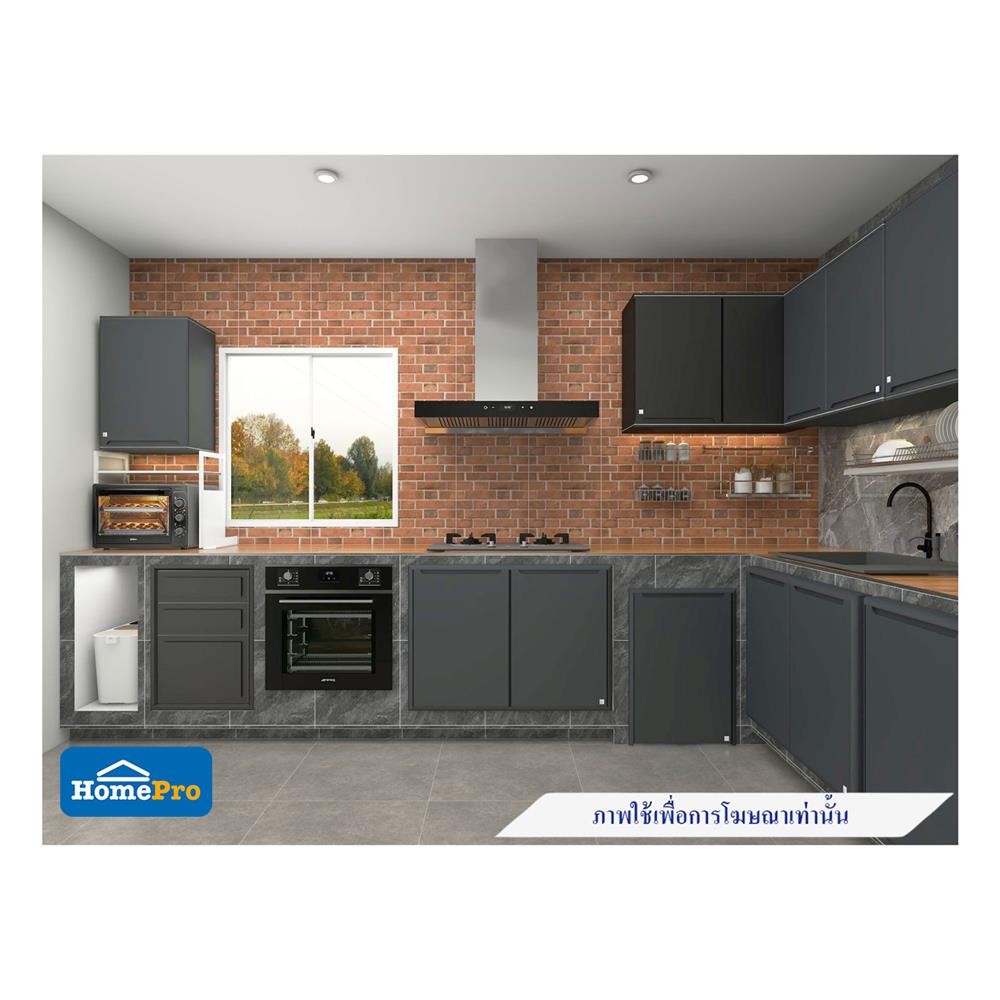 KING หน้าบานคู่ CURVE 96x68.8 ซม. สีเทา จัดส่งโดย HomePro - รูปที่ 2