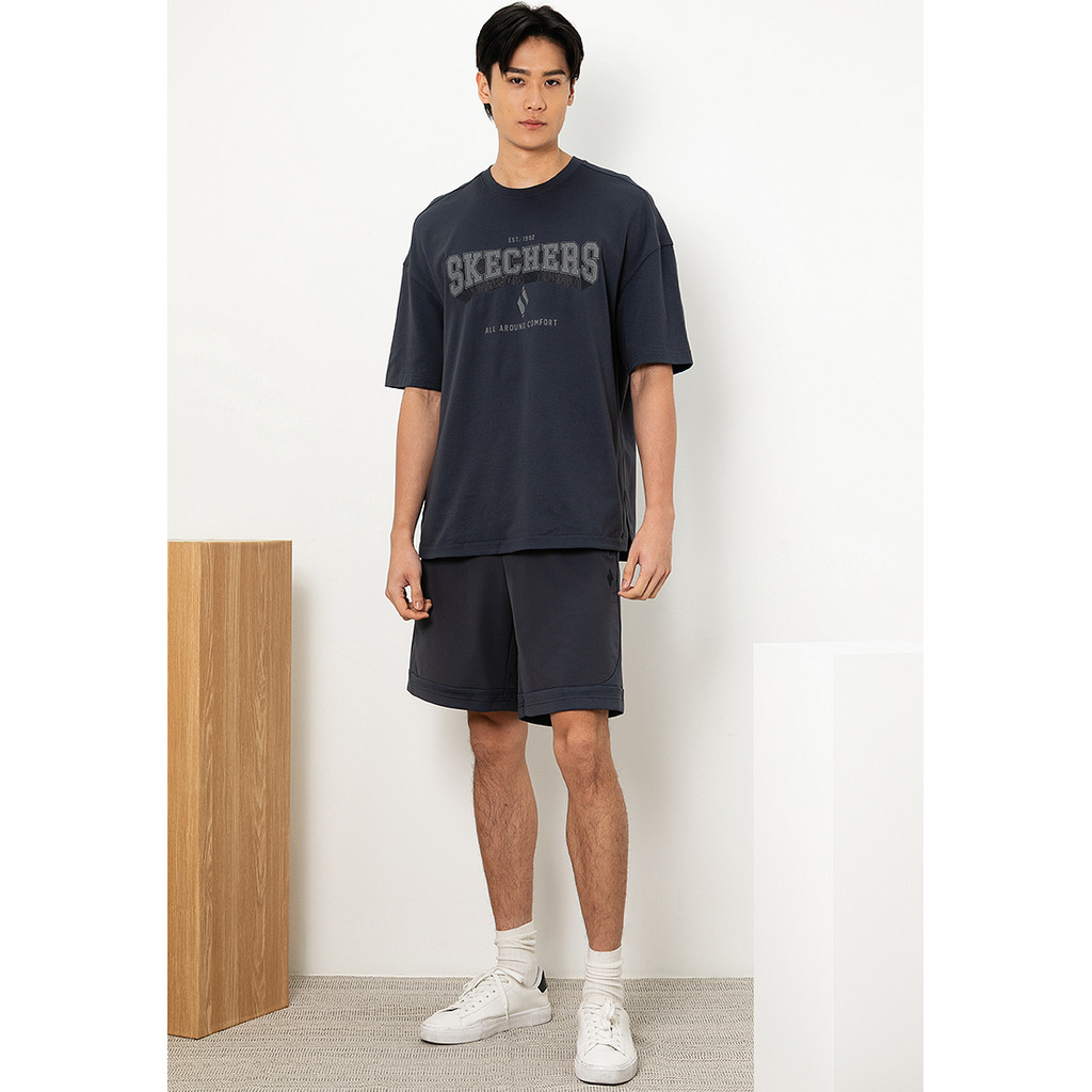 Skechers สเก็ตเชอร์ส กางเกงขาสั้นผู้ชาย Men Basketball Culture Shorts - SL325M386-00W5 — صورة 4
