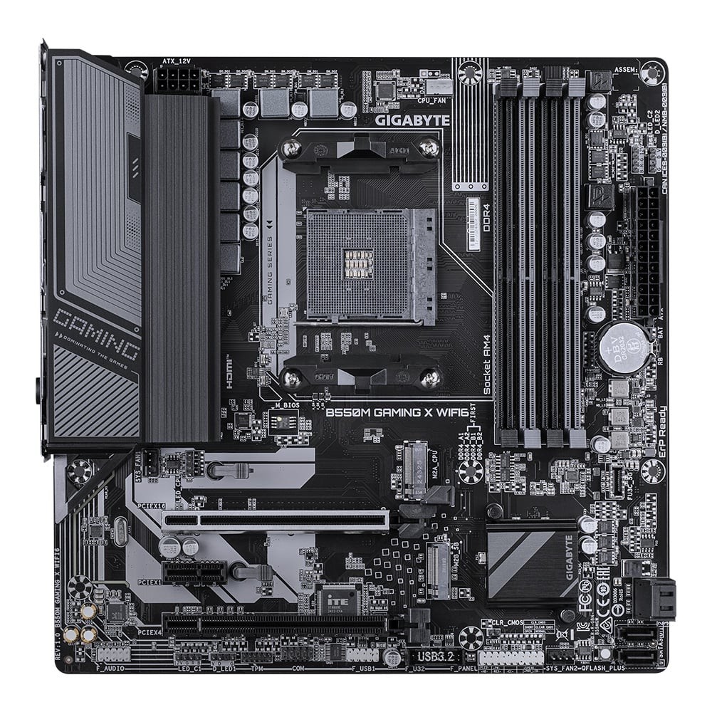 MAINBOARD (เมนบอร์ด) GIGABYTE B550M GAMING X WIFI6 (REV. 1.0) - AMD SOCKET AM4 DDR4 MICRO-ATX เมนบอร