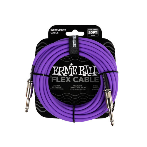 ERNIE BALL ERNIE BALL 6420 สายโล่ตราสาร 20ft FLEX 6.09m SS สีม่วง
