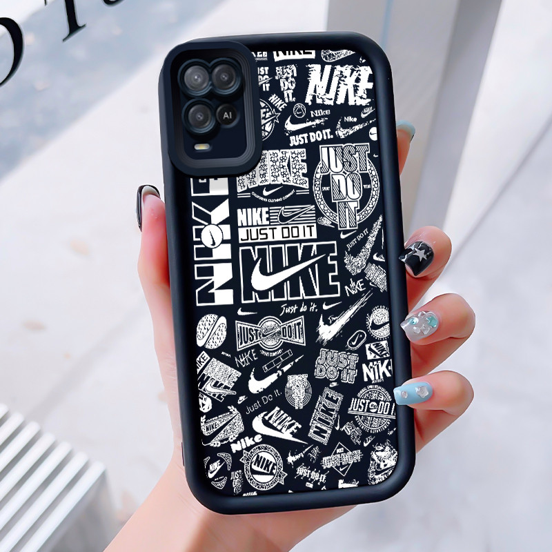 เคสสำหรับ OPPO A54 เคสโทรศัพท์แบรนด์อินเทรนด์ซิลิโคนกันกระแทก