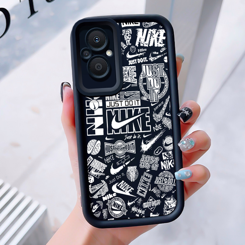 เคสสำหรับ OPPO Reno 7Z 5G 8Z 5G 7 Lite 5G 8 Lite 5G เคสโทรศัพท์แบรนด์อินเทรนด์ซิลิโคนกันกระแทก