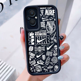 เคสสำหรับ OPPO Reno 7Z 5G 8Z 5G 7 Lite 5G 8 Lite 5G เคสโทรศัพท์แบรนด์อินเทรนด์ซิลิโคนกันกระแทก