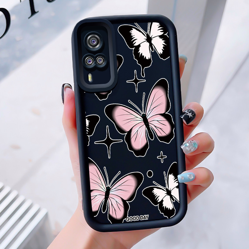 เคสสำหรับ VIVO Y51 2020 Y51A 2020 Y31 2020 Y53s Y33 เคสโทรศัพท์ผีเสื้อกันกระแทก