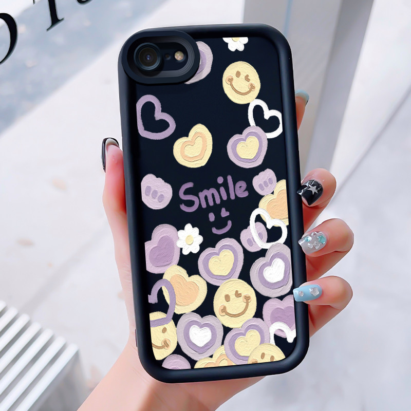 เคสสำหรับ iPhone 6 Plus 6s Plus 7 Plus 8 Plus SE 2020 X Xr Xs Max เคสโทรศัพท์มีสีสันรูปหัวใจสามสีซิลิโคนกันกระแทก ราคา ถูกที่สุด ดีลบีเคเค แกลเลอรีภาพที่ 3