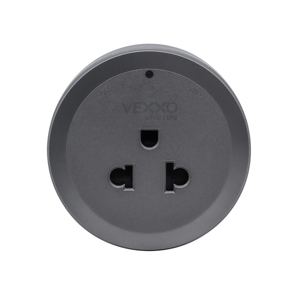 VEXXO เต้ารับไร้สาย 3 ตา APB-0100 สีเทา จัดส่งโดย HomePro