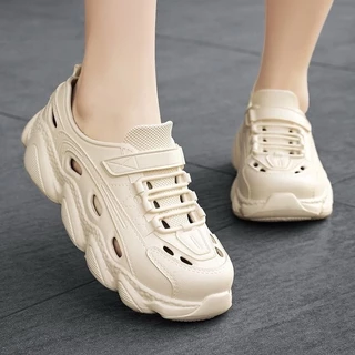 Tikp5 รองเท้าแตะหุ้มข้อ วัสดุยางEVA ใส่สบาย เบานุ่มนิ่มรองเท้าสูง 3.5cm มีช่องลม คาถูกมาก1751267990154