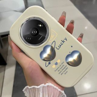 เคสสำหรับ Xiaomi Redmi A3 A3X POCO C61 เคสโทรศัพท์รูปหัวใจกันกระแทกกลมและอ้วน