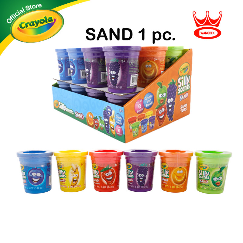 [1ชิ้น] Crayola Silly Scents 5oz Sand เครโยล่า ทรายหอม ขนาด 5ออนซ์ คละสี A1-2918