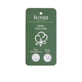 Haven ผ้าเช็ดตัวขนาดใหญ่พิเศษ Cotton100% เกรดโรงแรม ผ้าเช็ดตัว ผ้าเช็ดผม ผ้าขนหนู ซับน้ำได้ดี แห้งไว