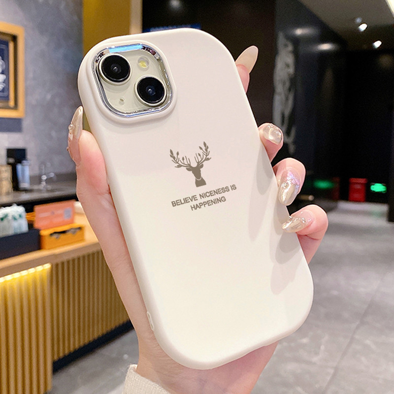 MHKETH เคสสำหรับ Xiaomi Redmi A3 A3X POCO C61 เคสการออกแบบหัวกวางขั้นสูงเคสโทรศัพท์ง่าย - รูปที่ 4