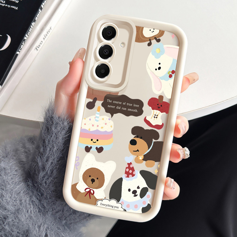 เคสสำหรับ Samsung A16 4G A16 5G เคสโทรศัพท์สัตว์น่ารักซิลิโคนกันกระแทก
