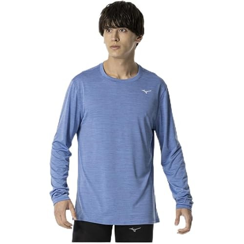 Mizuno Running Wear Quick Dry เสื้อยืดแขนยาว Aurora Sweat Absorption พิมพ์สะท้อนแสง J2Maa520 Men S P