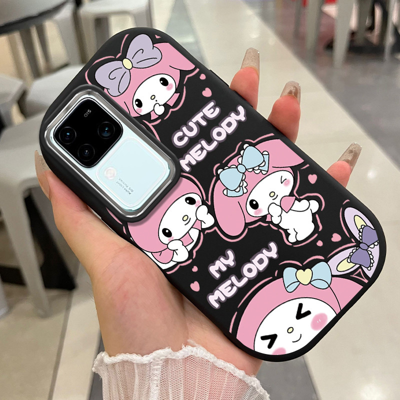 เคสสำหรับ VIVO V30 5G V30 Pro 5G V30E 5G เคสโทรศัพท์กระต่ายกันกระแทกกลมและอ้วน