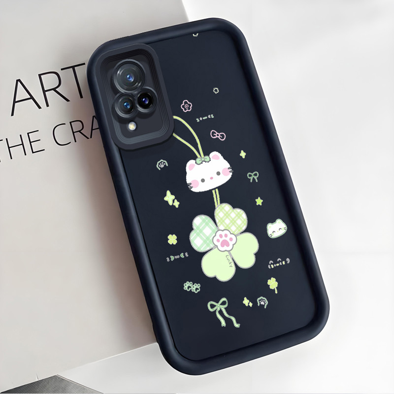 เคสสำหรับ VIVO V21 4G V21 5G เคสโทรศัพท์รูปแมว