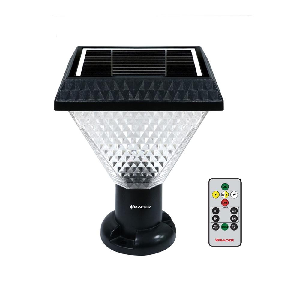 RACER ไฟหัวเสา SOLAR MILANO 4 40 วัตต์ RGB จัดส่งโดย HomePro