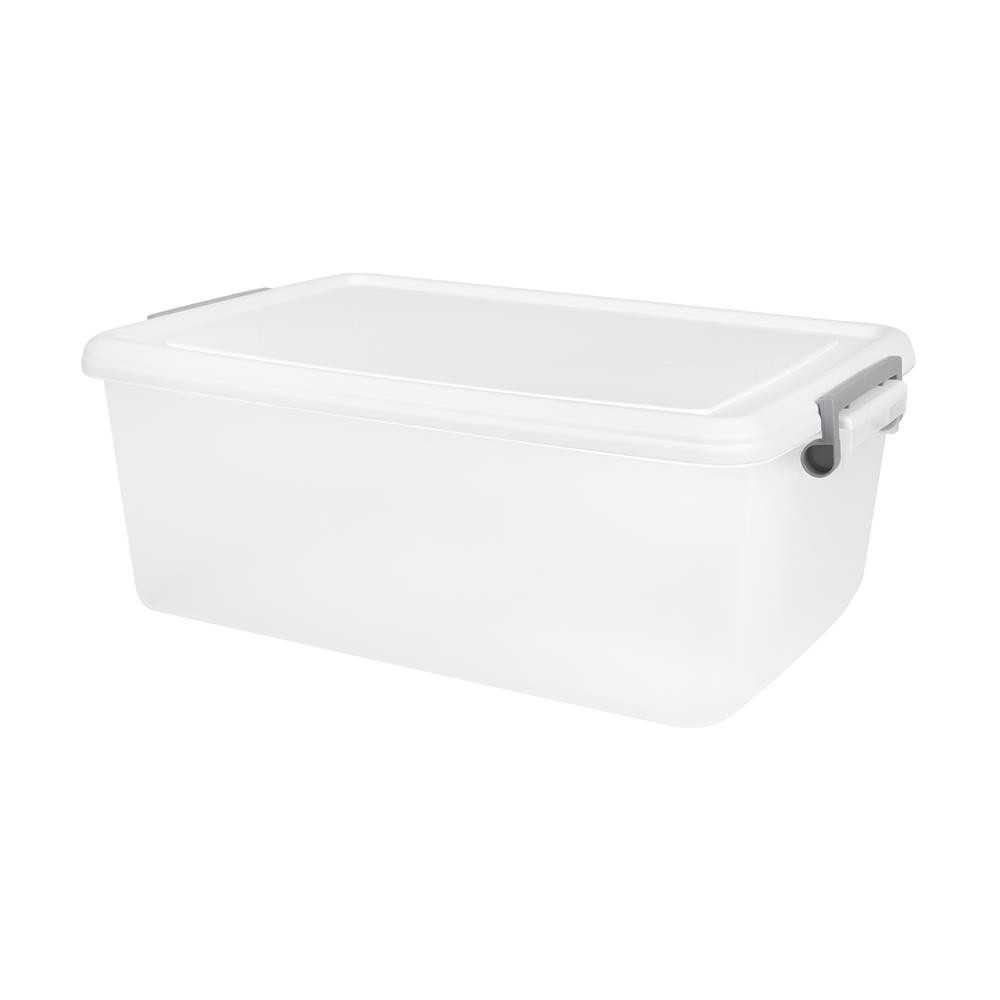 STACKO กล่องเก็บของ AZ 50 ลิตร 66.5x44.8x24.6 ซม. สีขาวขุ่น