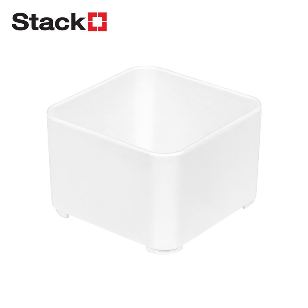 STACKO ถาดใส่ของ ST-301 SIZE S 7.40x7.40x5.20 ซม. สีขาว จัดส่งโดย HomePro