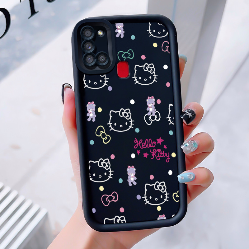 เคสสำหรับ Samsung Galaxy A21s เคสโทรศัพท์แมวซิลิโคนกันกระแทก