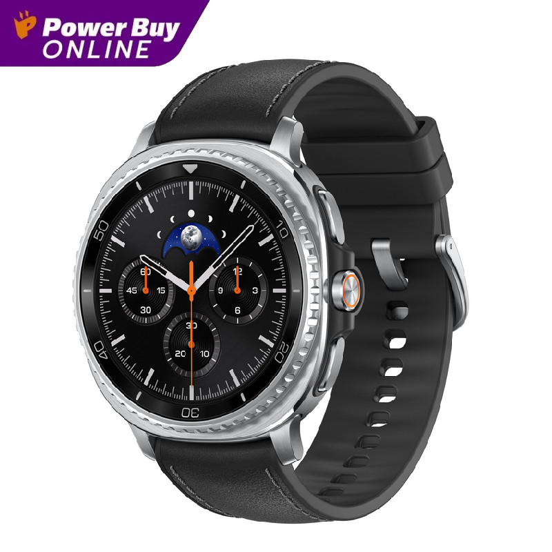 Samsung Galaxy Watch8 Classic Bluetooth สมาร์ทวอทช์ (46mm., ตัวเรือนสีสแตนเลสสตีล, สายสีดำ) รุ่น SM-L500NZKAASA