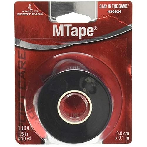 Mueller M Tape Team Color Blister Pack สีดํา 38 มม. Mtape 1 ชิ้น Non-Elastic Cotton 430824
