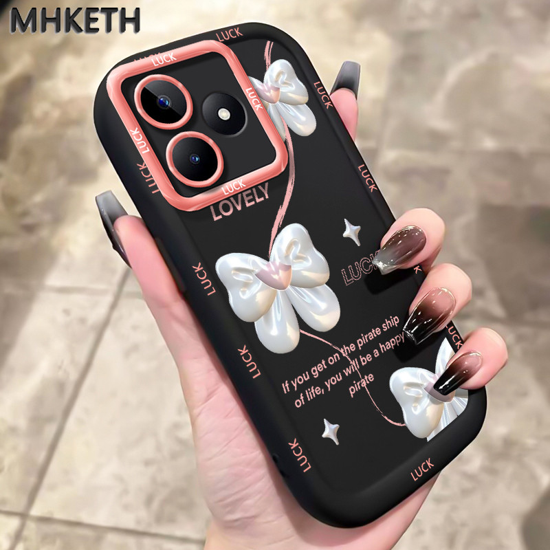 MHKETH เคสสำหรับ Realme C53 C51 C51s C35 Note 50 Narzo N53 50A Prime เคสโทรศัพท์รูปโบว์สวยของผู้หญิงขายดีแบบใหม่ - รูปที่ 5