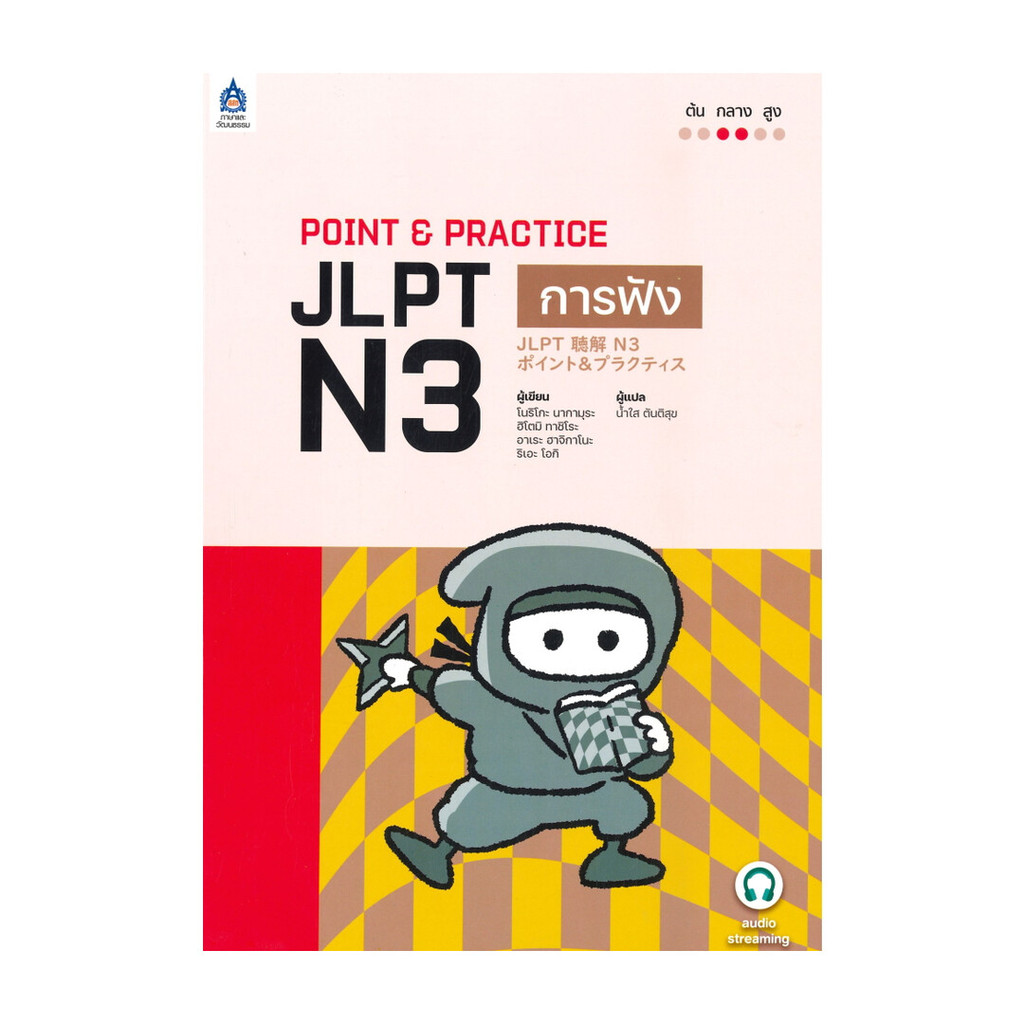 หนังสือ POINT & PRACTICE JLPT N3 การฟัง ผู้แต่ง โนริโกะ นากามุระ,ฮิโตมิ ทาชิโระ, หนังสือภาษาต่างประเ