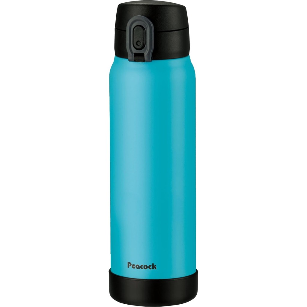 The-peacock AKE-R61 AC Water Bottle, 10.3 fl oz (600 ml), One Touch, Thermal, Cold Insulation, Compa