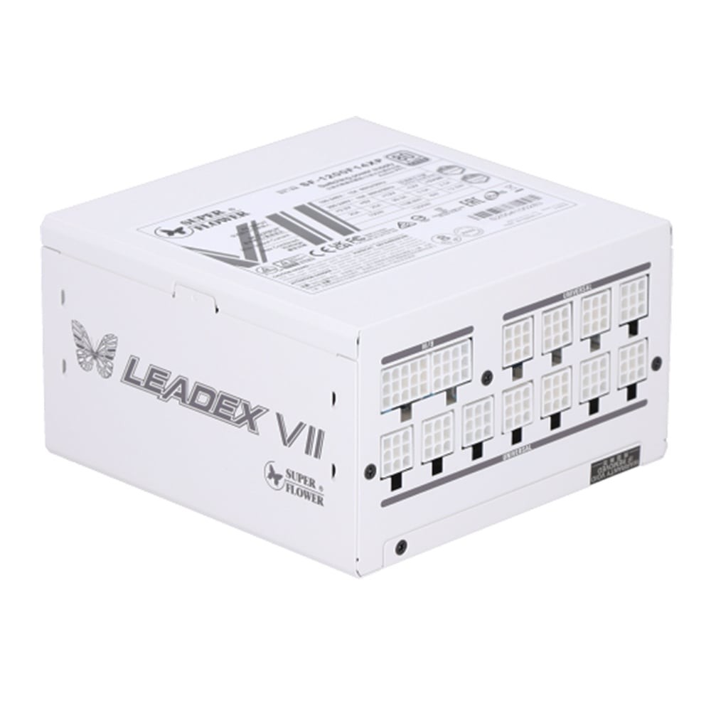 POWER SUPPLY - SUPER FLOWER LEADEX VII PLATINUM PRO 1200W ATX 3.1 80 PLUS PLATINUM WHITE ATX