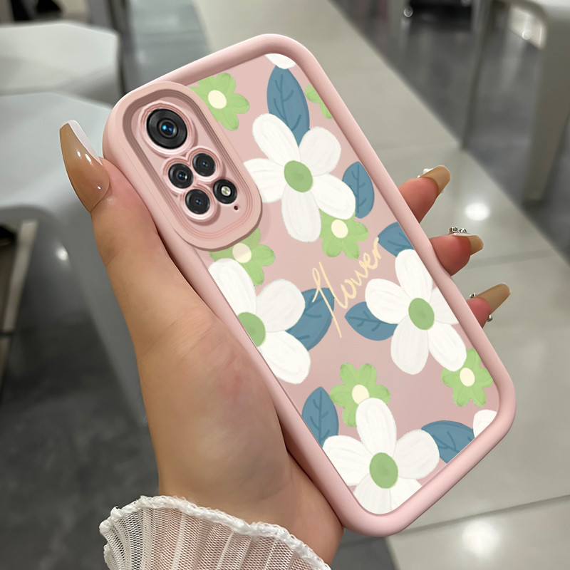เคสสำหรับ Xiaomi Redmi Note 11 Pro 4G Note 11 Pro 5G Note 11s เคสโทรศัพท์ดอกไม้สามสีซิลิโคนกันกระแทก
