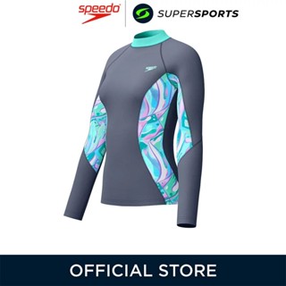 SPEEDO Printed Long Sleeve เสื้อรัชการ์ดผู้หญิง