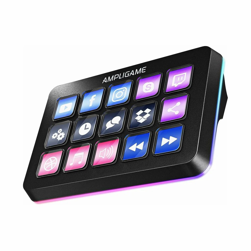อุปกรณ์ควบคุมสตรีม FIFINE D6 STREAM CONTROLLER สีดำ_0