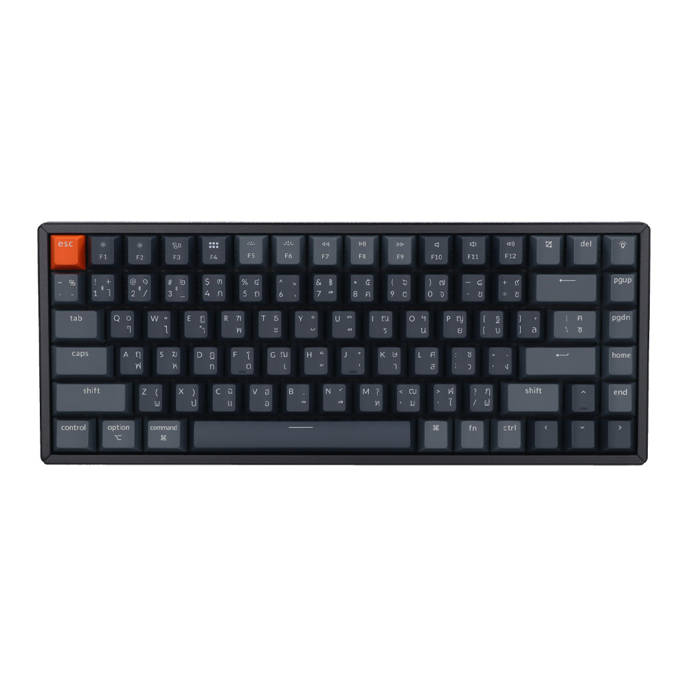 WIRELESS KEYBOARD (คีย์บอร์ดไร้สาย) KEYCHRON K2X BANANA SWITCH RGB EN/TH - BLACK (K2X-J4Z-TH)