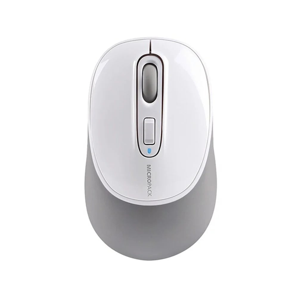 เมาส์ไร้สาย MOUSE (เมาส์ไร้สาย) MICROPACK MP-746W SILENT DUAL MODE BLUETOOTH 4.0 WIRELESS MOUSE (WHI