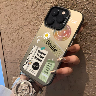 เคสสำหรับ iPhone 6 Plus 6s Plus 7 Plus 8 Plus SE 2020 X Xr Xs Max เคสโทรศัพท์รอยยิ้มดอกไม้รูปหัวใจกันกระแทก