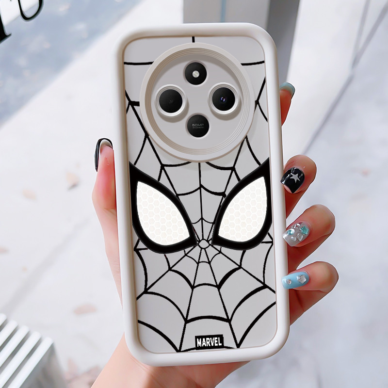 เคสสำหรับ Xiaomi Redmi 14C 4G 14C 5G A3 Pro 4G A4 5G POCO C75 เคสโทรศัพท์ใยแมงมุมสามสีซิลิโคนกันกระแทก