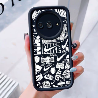 เคสสำหรับ Xiaomi Redmi A3 A3X POCO C61 เคสโทรศัพท์แบรนด์อินเทรนด์สามสีซิลิโคนกันกระแทก