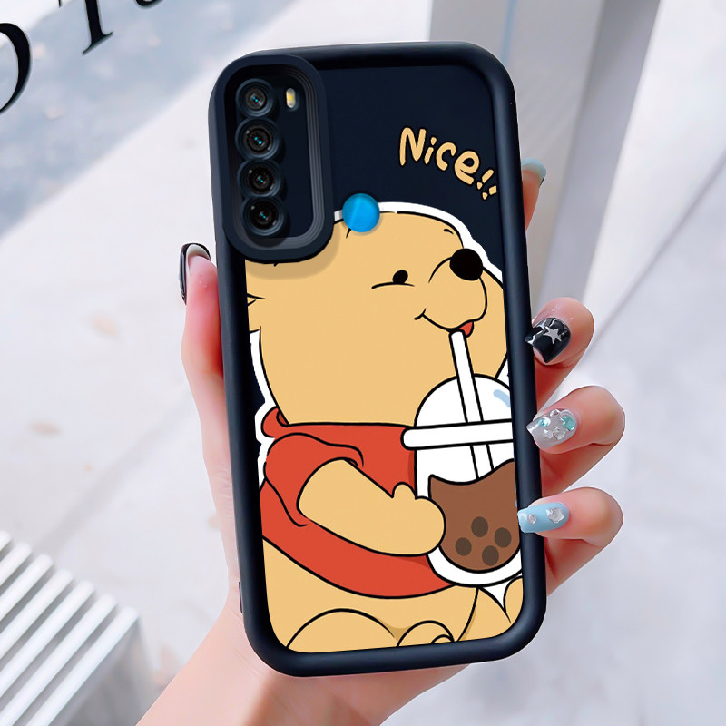 เคสสำหรับ Xiaomi Redmi Note 8 Note 8 Pro 8T เคสโทรศัพท์หมีน่ารักสามสีซิลิโคนกันกระแทก