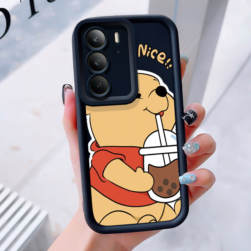 เคสสำหรับ Realme C75 4G C75X 4G 14X 5G เคสโทรศัพท์หมีน่ารักสามสีซิลิโคนกันกระแทก ราคาถูก Shopee Lazada