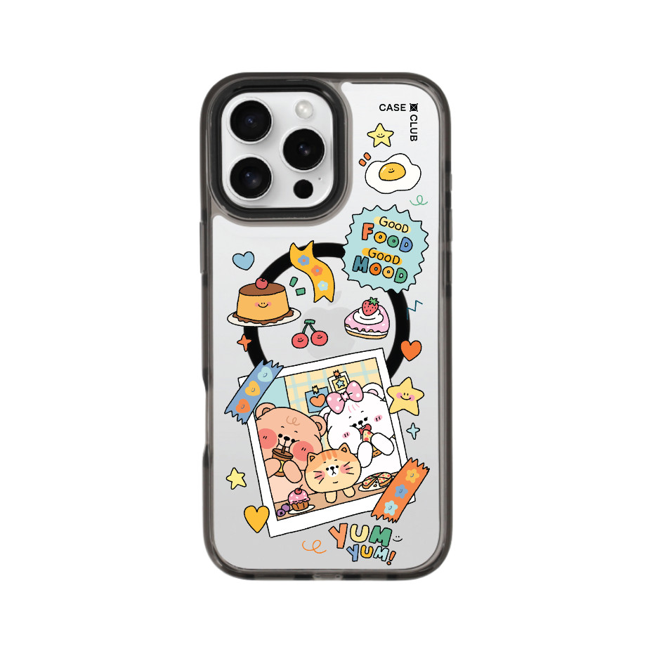 CaseClub เคสไอโฟน เคส ขอบสี Onnie Bear Food