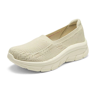 Skechers สเก็ตเชอร์ส รองเท้าผู้หญิง Women Modern D'lux Modern Comfort Shoes - 158585-NAT - Air-Cooled Memory Foam