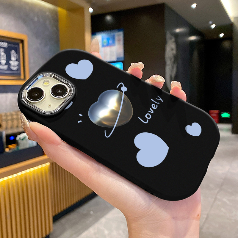 เคสสำหรับ iPhone 6 Plus 6s Plus 7 Plus 8 Plus X Xs Max Xr 11 Pro Max เคสโทรศัพท์รูปหัวใจกันกระแทกกลมและอ้วน - รูปที่ 5