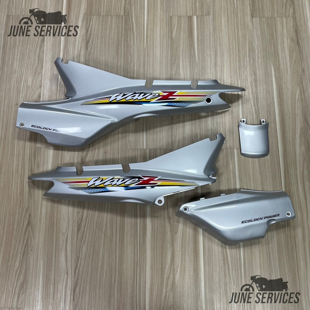 Wave Z รุ่นแรก ชุดท้าย 4 ชิ้น สีเทาล้วน (411) (ใช้ได้ปี2002-2004) ติดลายwave Z รุ่น1