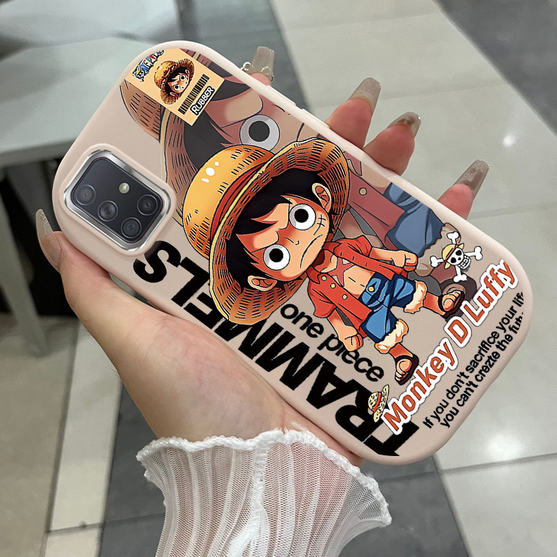 เคสสำหรับ Samsung Galaxy A71 เคสโทรศัพท์อะนิเมะนําชายกันกระแทกกลมและอ้วน