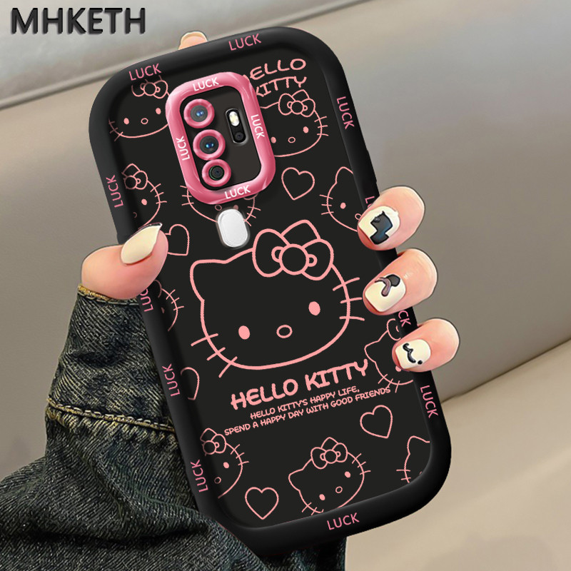 MHKETH เคสสำหรับ OPPO A5 2020 A9 2020 เคสมือถือลายแมวน่ารักและเป็นที่นิยม