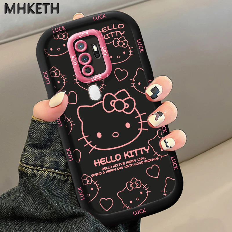 MHKETH เคสสำหรับ OPPO A5 2020 A9 2020 เคสมือถือลายแมวน่ารักและเป็นที่นิยม