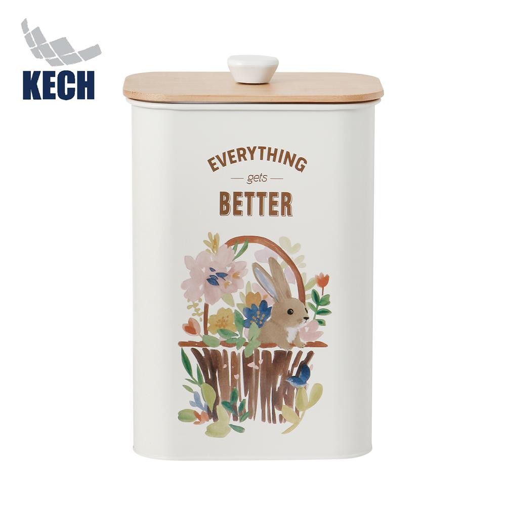 KECH ขวดโหลเหลี่ยมฝาดึง BUNNY BOX 3.4 ลิตร จัดส่งโดย HomePro