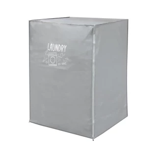 PLIM ถุงคลุมเครื่องซักผ้าฝาหน้า WASH DRY SIZE M สีเทา จัดส่งโดย HomePro