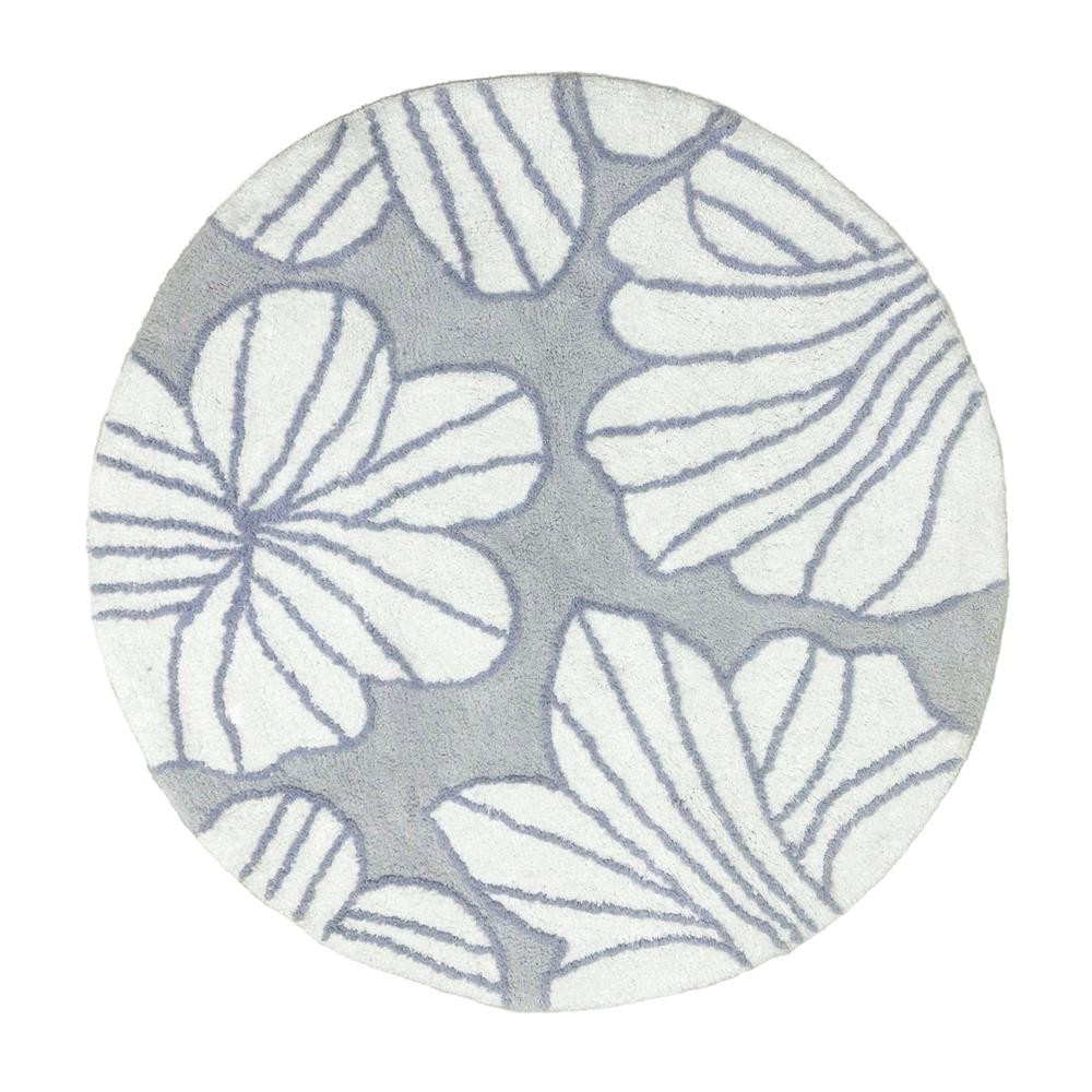 HOME LIVING STYLE พรม EMILY BLOSSOM 90X90 ซม. สีเทา จัดส่งโดย HomePro