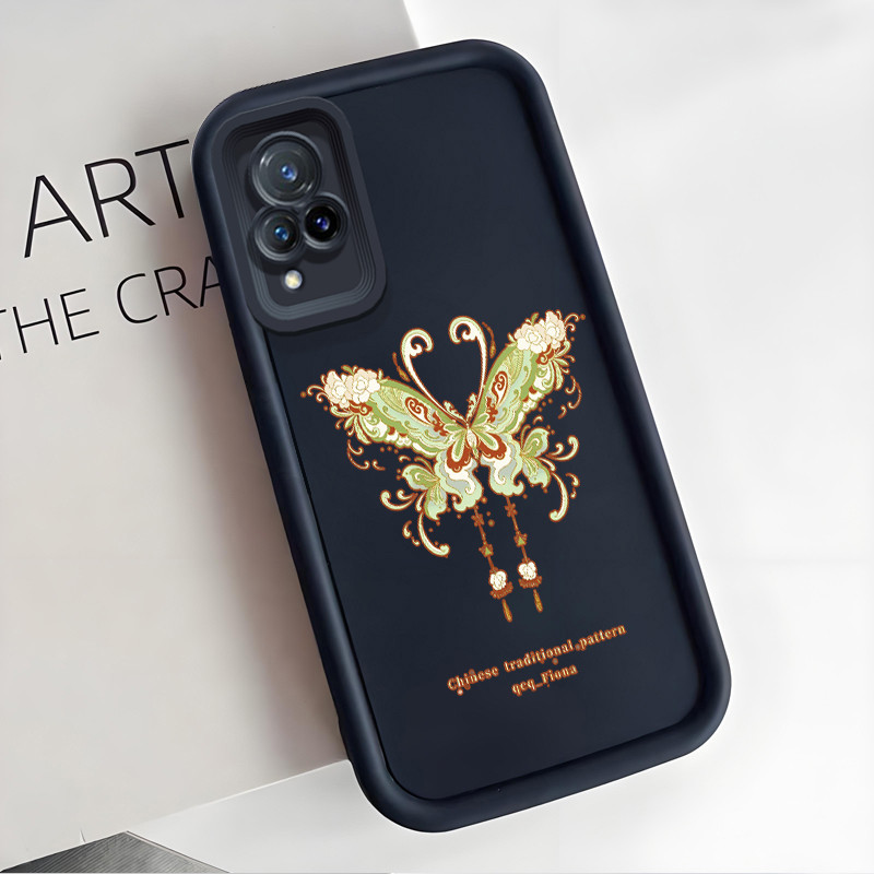 เคสสำหรับ VIVO V21 4G V21 5G เคสโทรศัพท์ลายผีเสื้อ